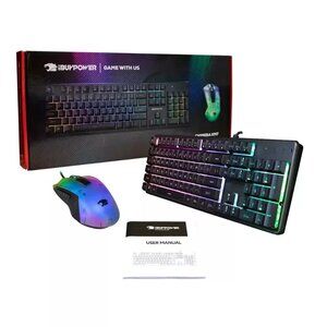 NEW IBuyPower Chimera KM7 RGB Keyboard and Mouse Combo